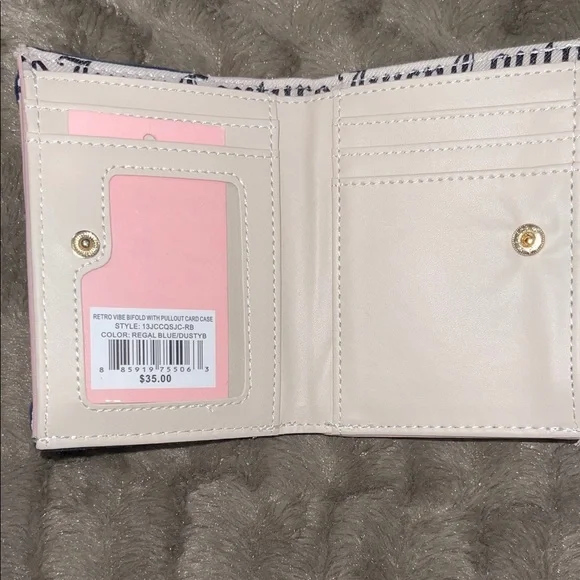 Juicy Couture Navy and Pink Wallet NWT - Picture 3 of 11